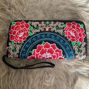 Spanish rose wallet